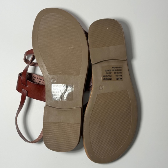 So Bayleafe Brown Gladiator Sandals Size 9 - Picture 4 of 5